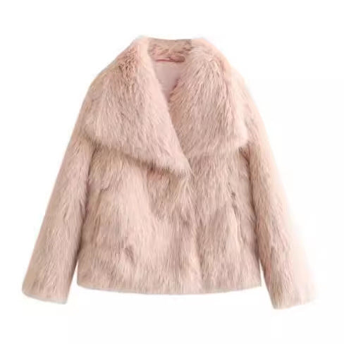 Manteau Doublé en Peluche - Chaleur et Élégance