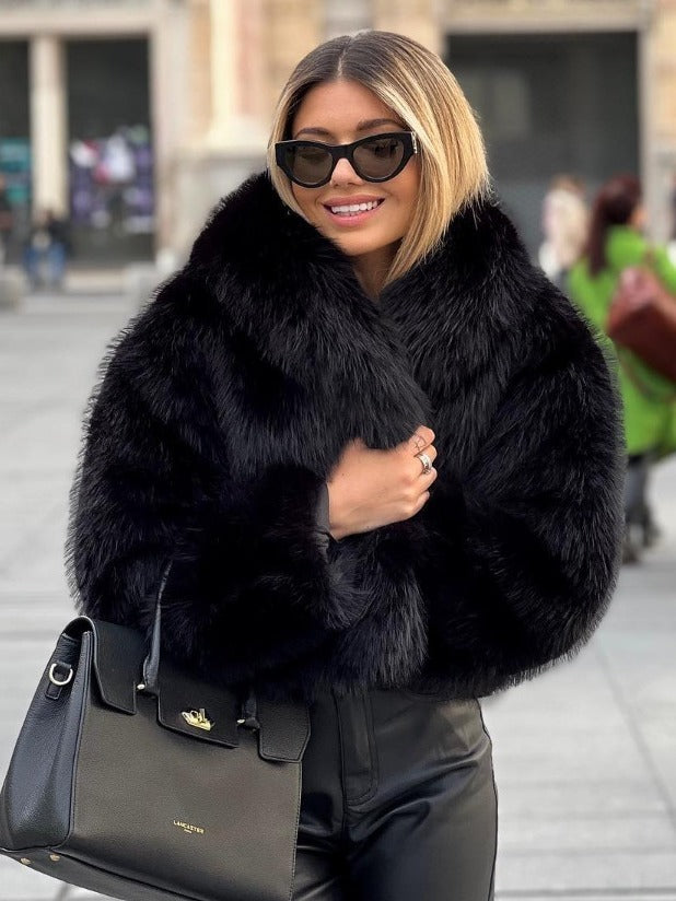 Manteau Doublé en Peluche - Chaleur et Élégance